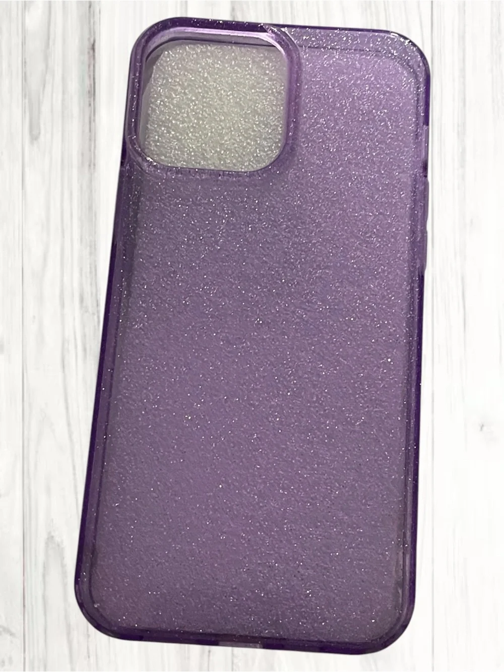 Coolwee iPhone 13 Pro Max Purple Clear Glitter Case NWT